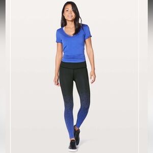 Lululemon Wunder Under Hi-Rise Tight 28 Ombre Speckle/Jacquard Black/Blazer Blue